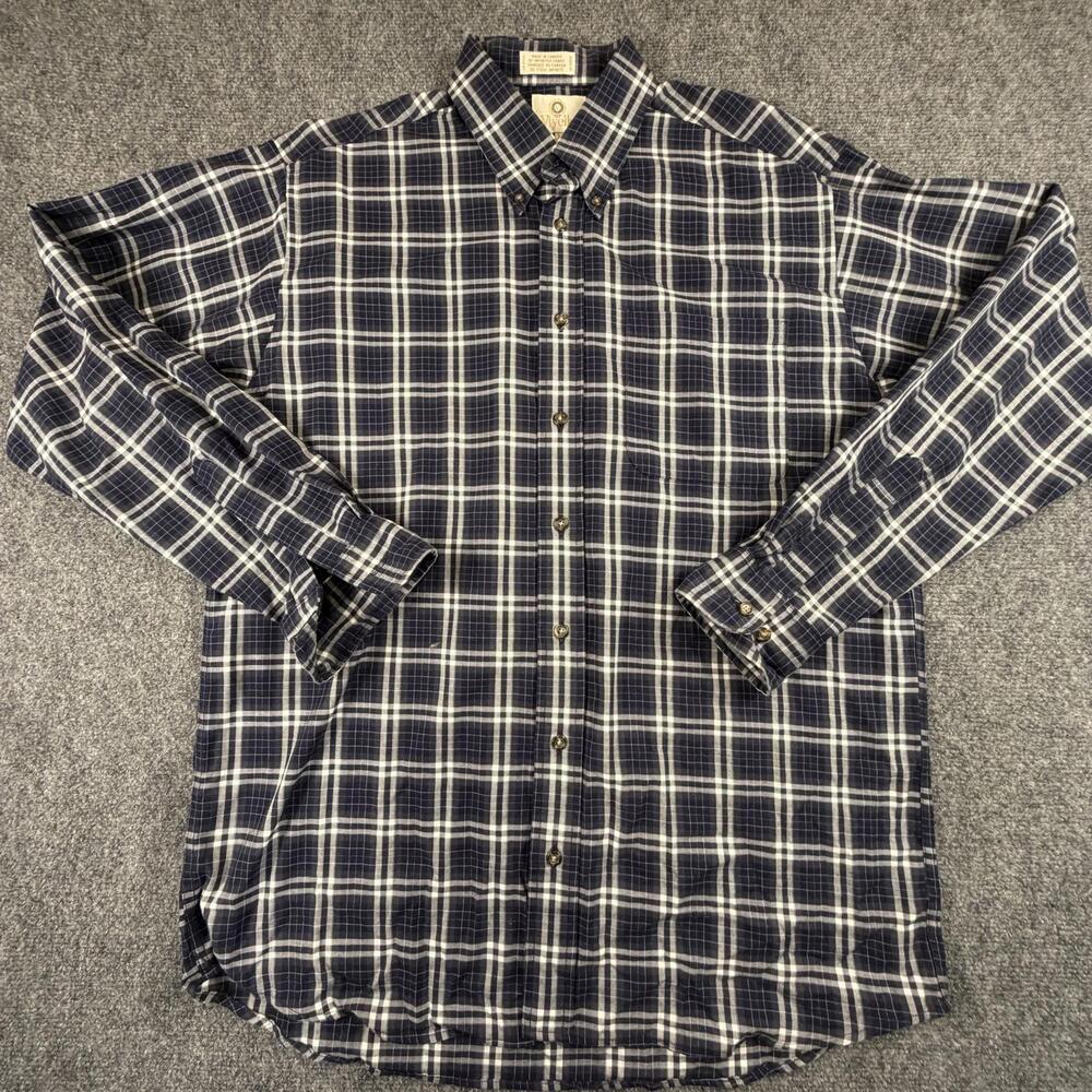 Viyella Men's Long‎ Sleeve Plaid Casual Shirt - Large #951